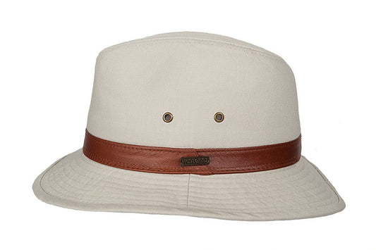 Hatland - UV Bucket hoed voor heren - BushWalker - Natural
