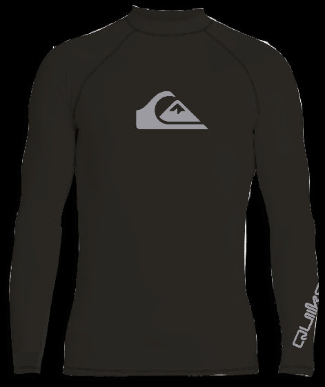 Quiksilver - UV-Zwemshirt met lange mouwen voor jongens - All time - Zwart