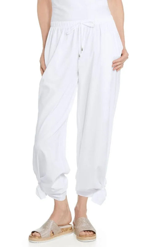Coolibar - UV-broek met wijde pijpen voor dames - Petra - Effen - Wit