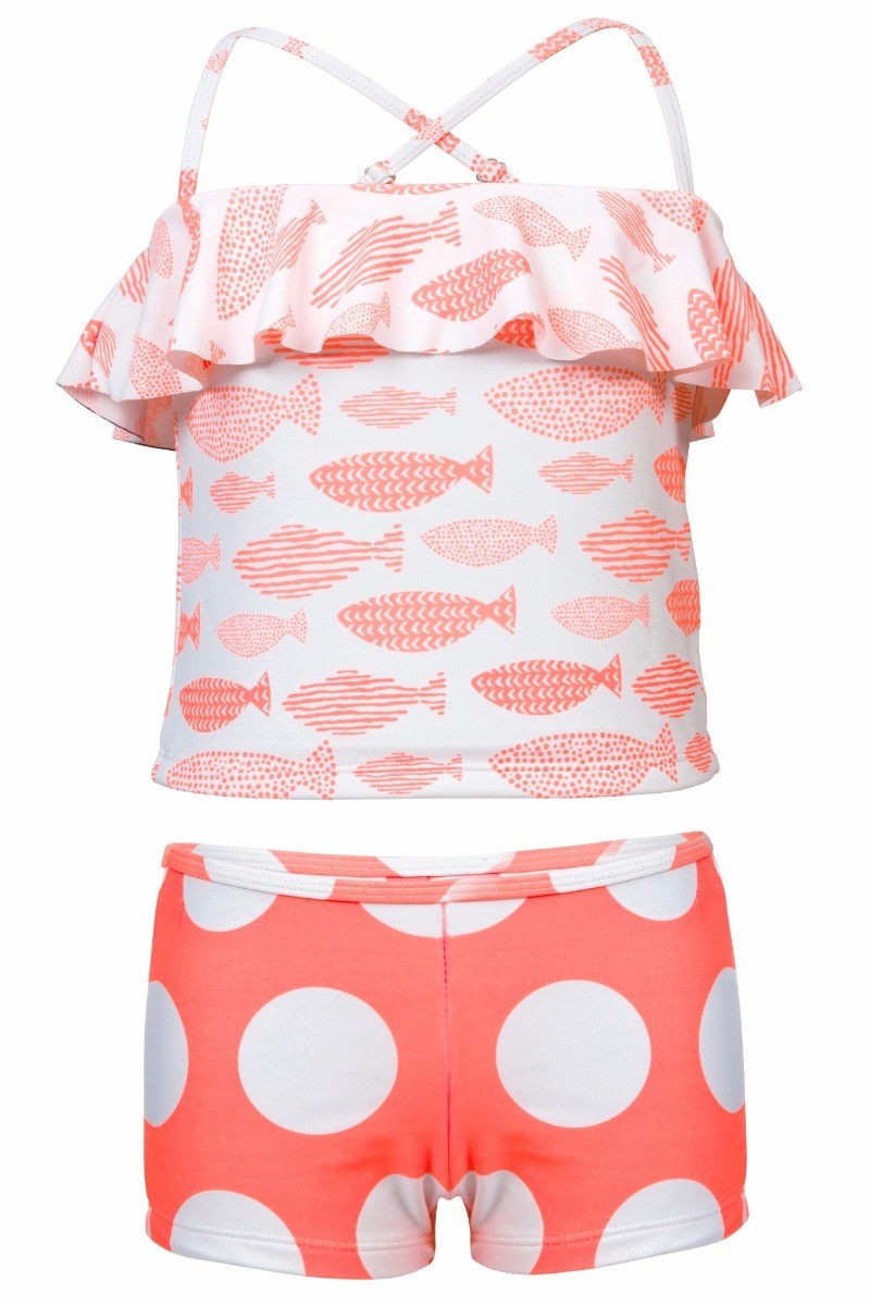 Snapper Rock - Tankini Spotty Fish - Koraalrood