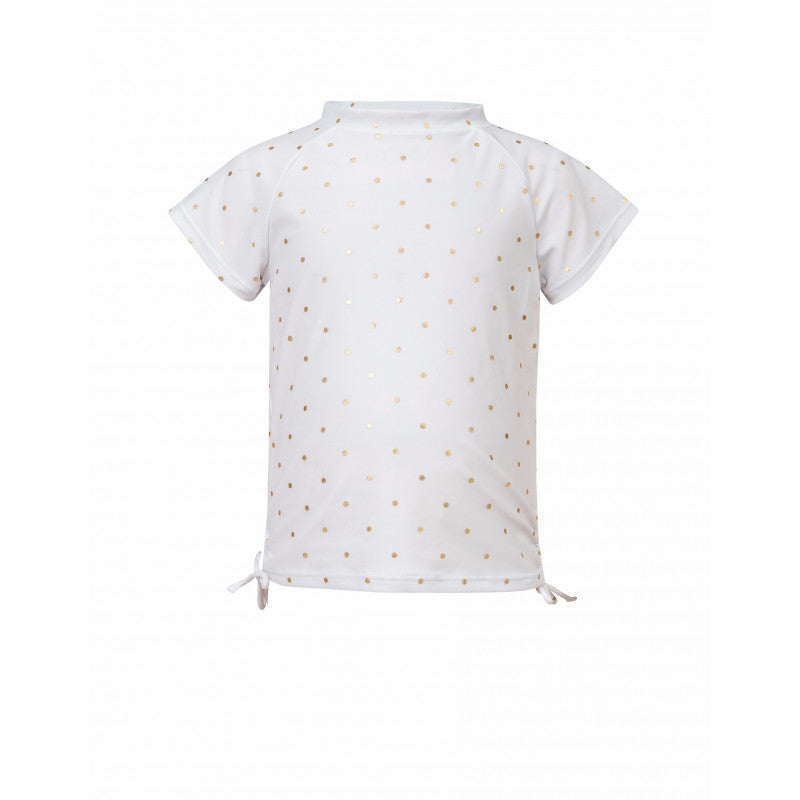 Snapper Rock - UV Zwemshirt voor meisjes - Gols spot - Wit
