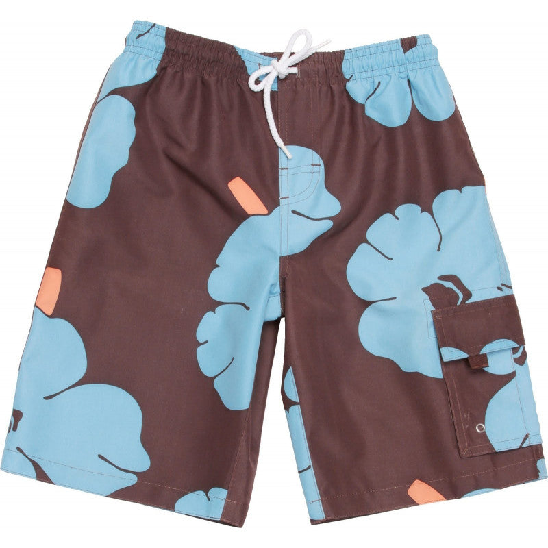 Snapper Rock - Zwembroek voor jongens - Blauw Blauw gebloemd