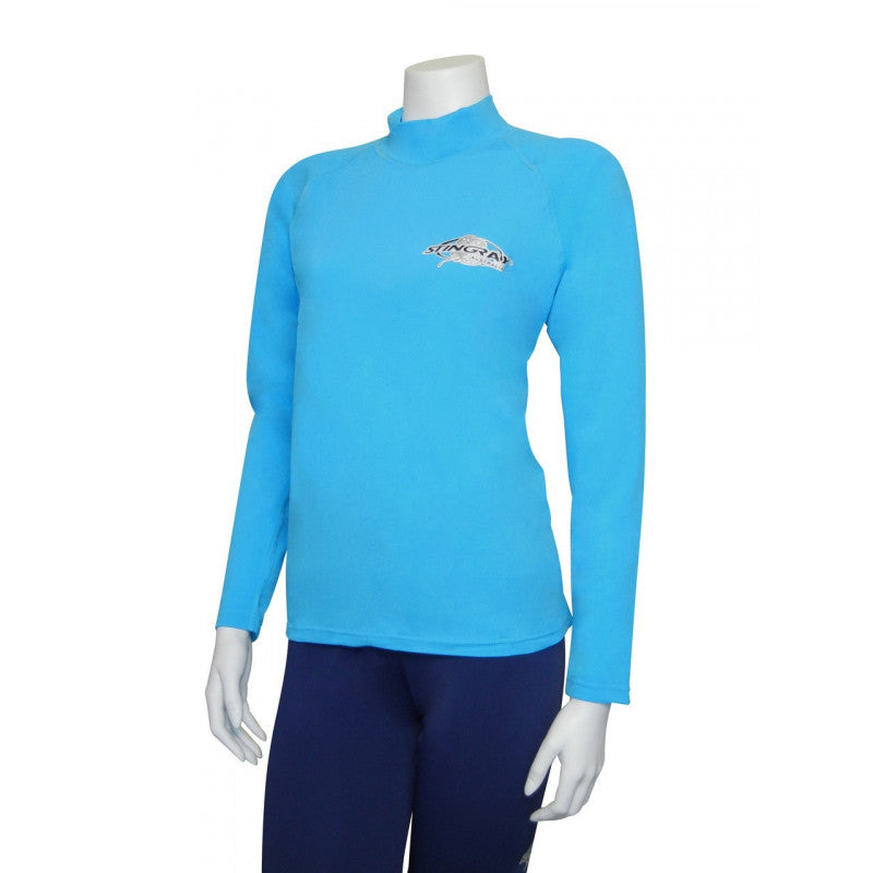 Stingray - Unisex -  UV Sirfshirt - Azuur blauw