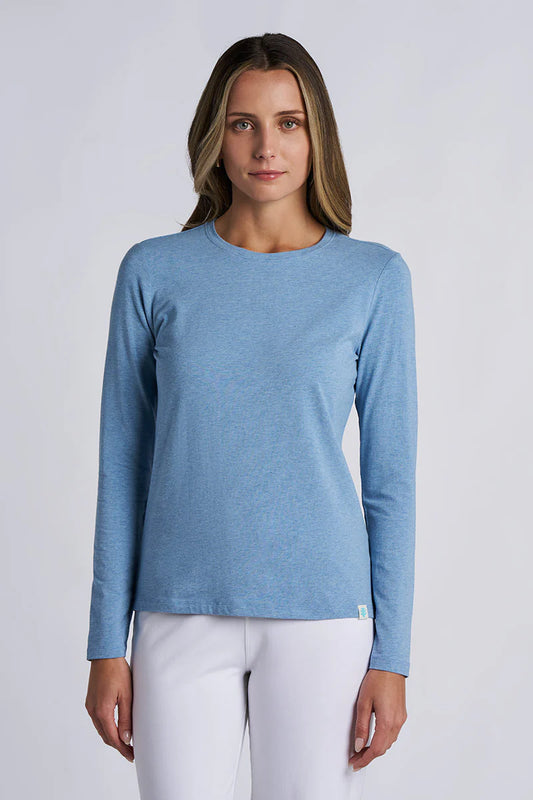 Coolibar - UV Shirt voor dames - Morada - Longsleeve  - Blue Header
