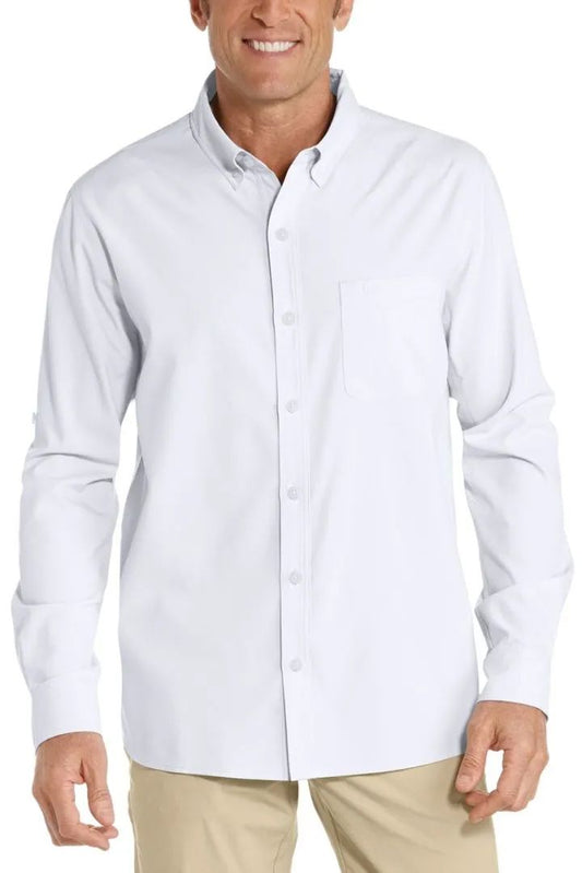 Coolibar - UV-Overhemd voor heren - Wit