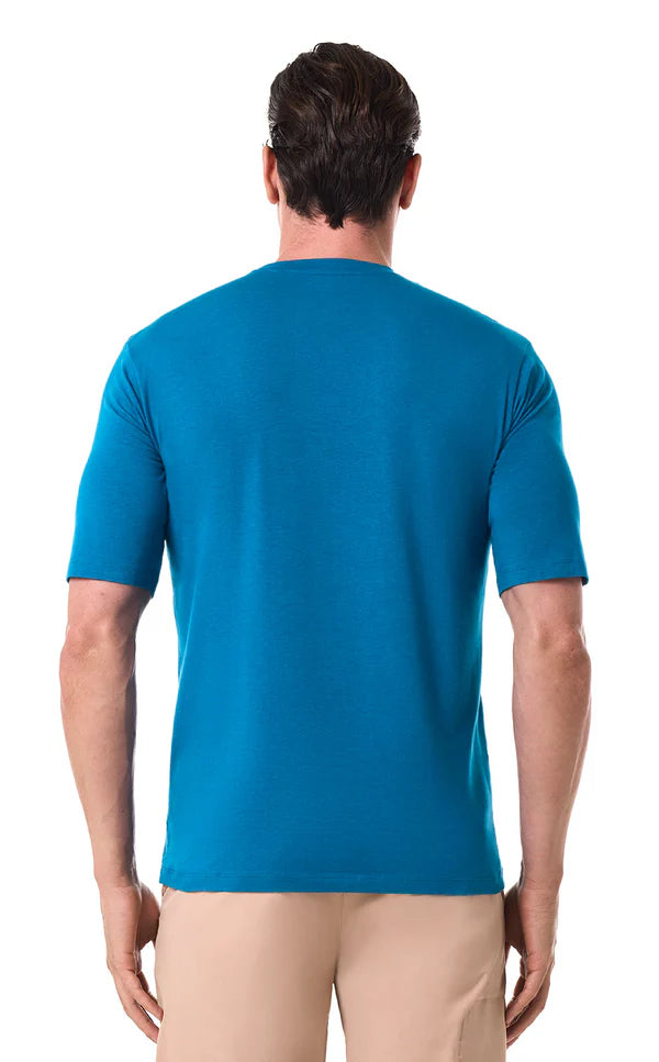 Coolibar - UV-shirt voor heren - Korte mouw - Morada Everyday - Bluejay