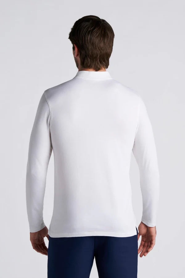 Coolibar - UV-poloshirt voor heren lange mouw - Coppoitt - Wit