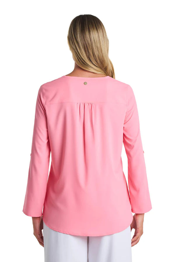 Coolibar - UV-tuniek voor dames - Santa Barbara - Flamingo Pink