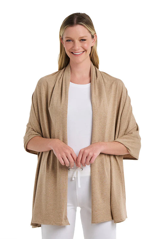 Coolibar - UV-Shawl - Sanibel - Dark Taupe