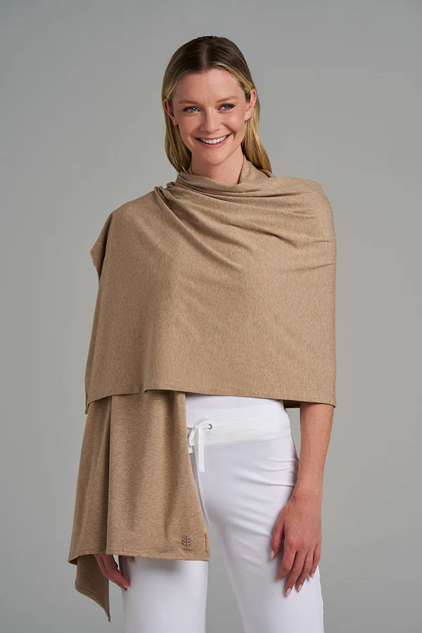 Coolibar - UV-Shawl - Sanibel - Dark Taupe