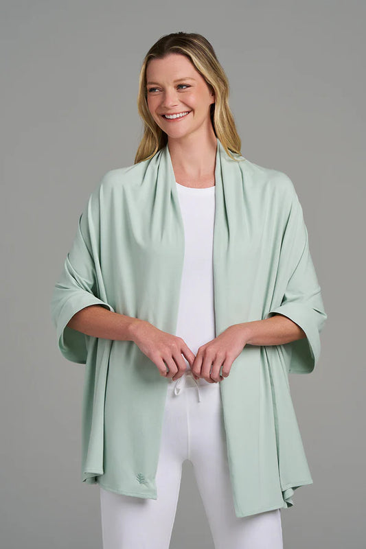 Coolibar - UV-Shawl - Sanibel - Misty Aqua