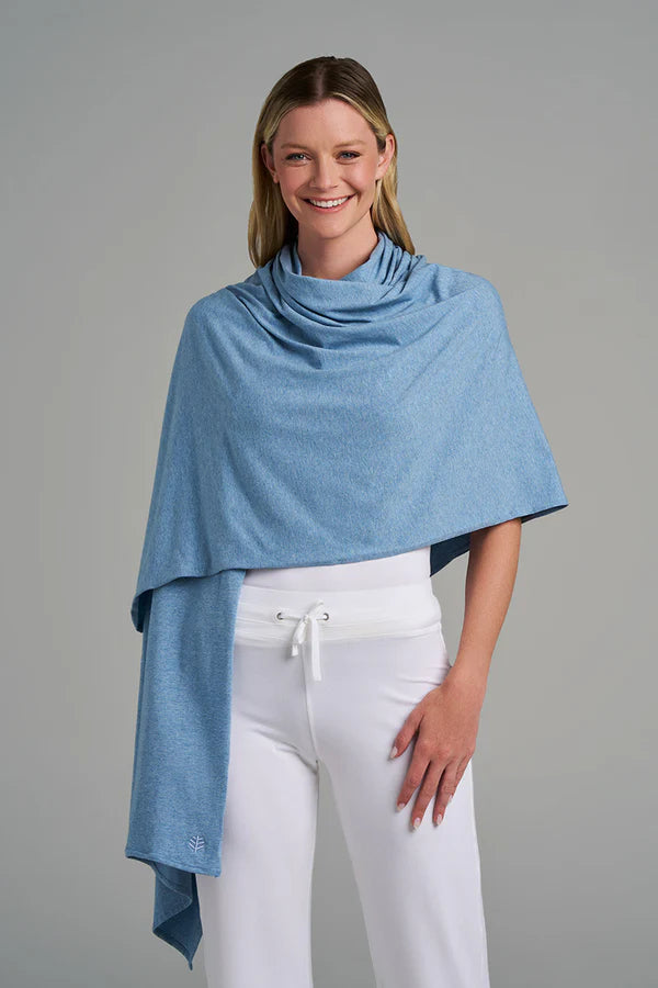 Coolibar - UV-Shawl - Sanibel - Light Blue Header