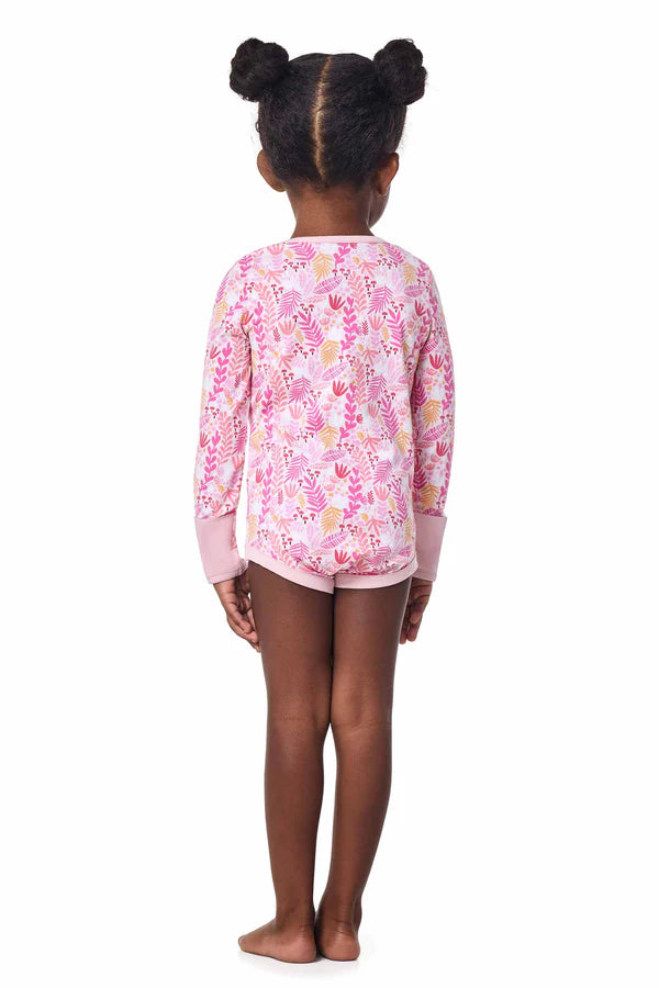 Coolibar Baby UV beschermende pakje - Soft Pink Blooming Forest