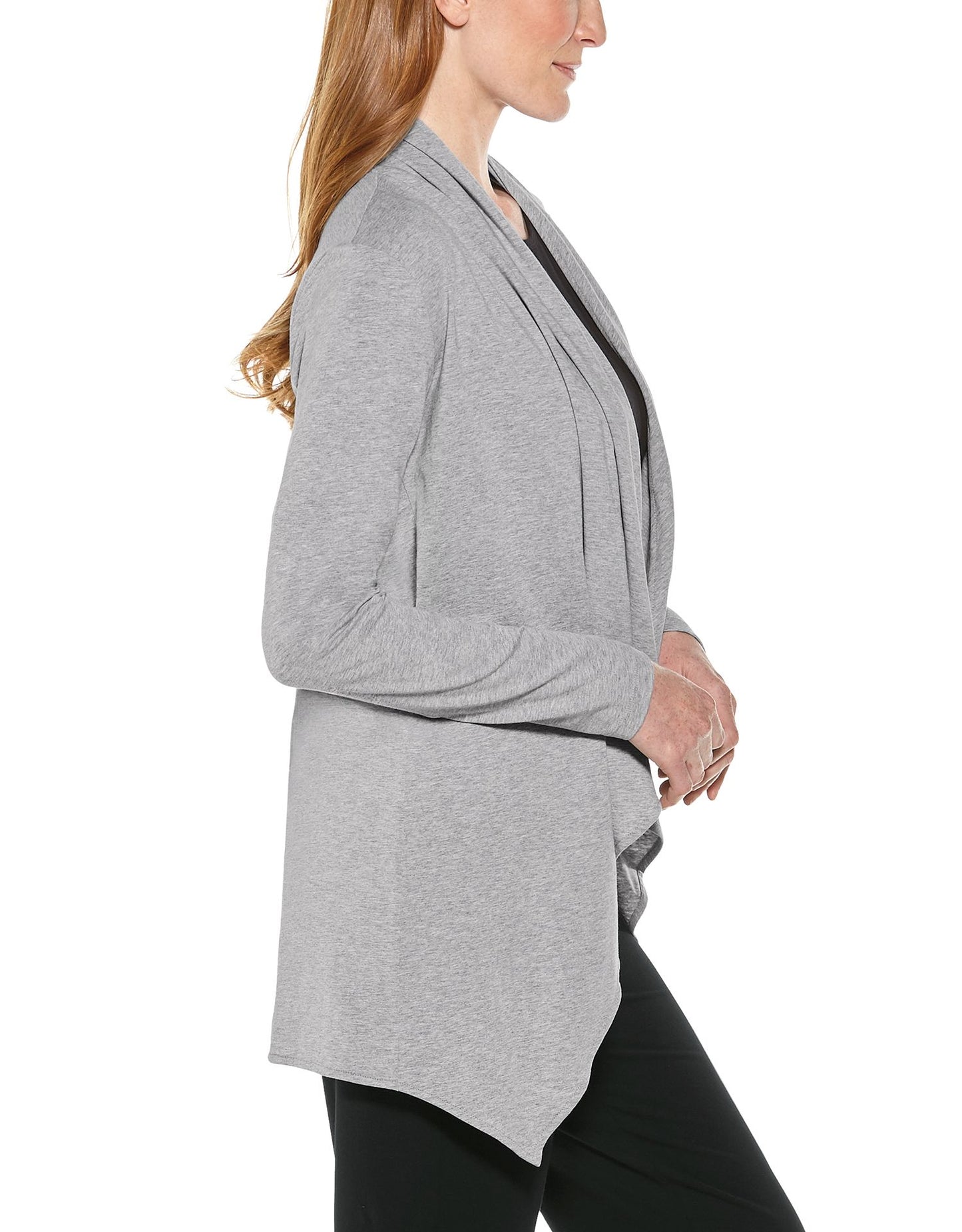Coolibar - UV Sun Wrap Vest - Marietas - Grey Heather