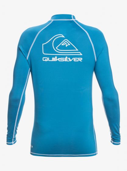 Quiksilver - UV Rashguard voor mannen - On Tour Lange mouw - UPF50 - Snorkel Blue - Blauw