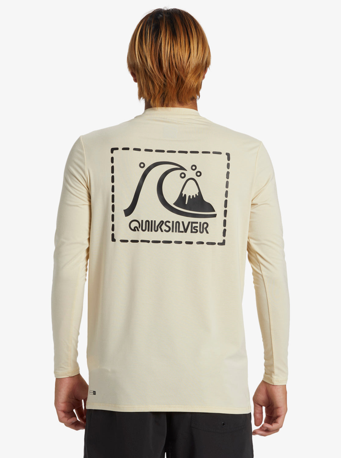 Quiksilver - UV-surf T-shirt voor heren - DNA Surf - Lange mouw - UPF50+ - Oesterwit