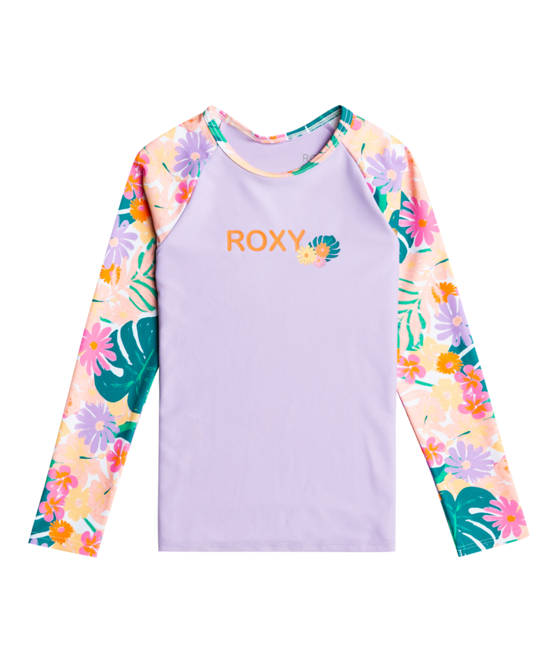 Roxy - UV Rashguard voor meisjes - Paradisiac Island - Lange mouw - UPF50 - Mint Tropical Trails