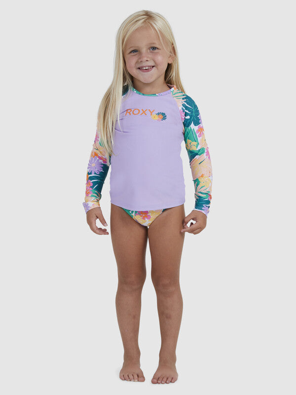 Roxy - UV Rashguard voor meisjes - Paradisiac Island - Lange mouw - UPF50 - Mint Tropical Trails