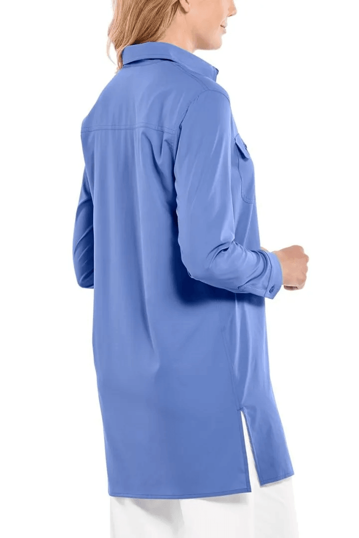 Coolibar - UV-tuniekshirt voor dames - Santorini - Aura Blauw