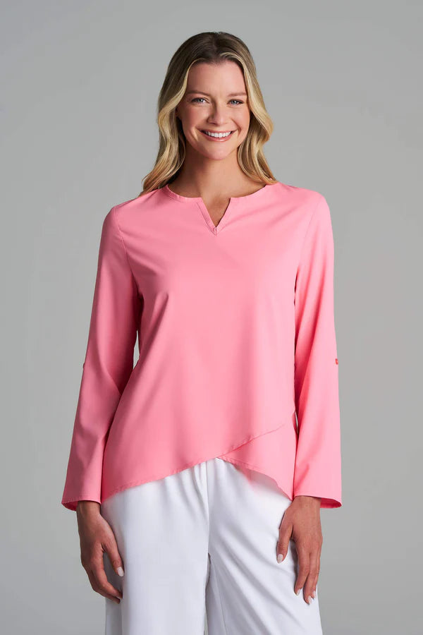 Coolibar - UV-tuniek voor dames - Santa Barbara - Flamingo Pink