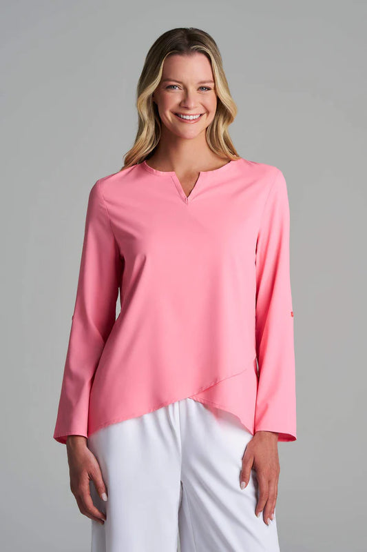 Coolibar - UV-tuniek voor dames - Santa Barbara - Flamingo Pink