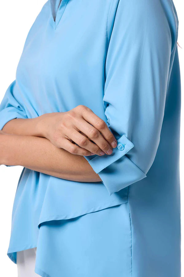 Coolibar - UV-tuniek voor dames - Santa Barbara - Arctic Blue