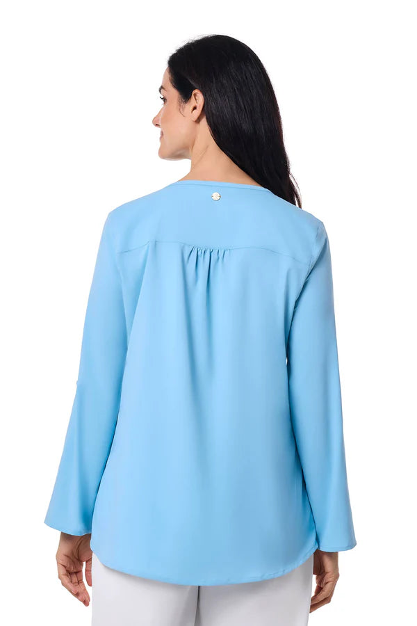 Coolibar - UV-tuniek voor dames - Santa Barbara - Arctic Blue