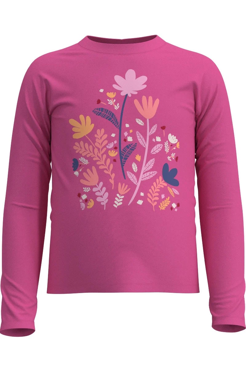 Coolibar - UV T-shirt - Tulip Pink - Blooming Forest