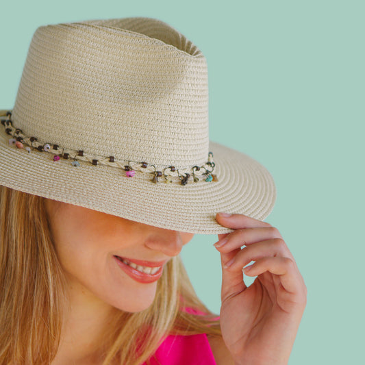 360FIVE Everyday - zonnehoed Emily Fedora - Naturel