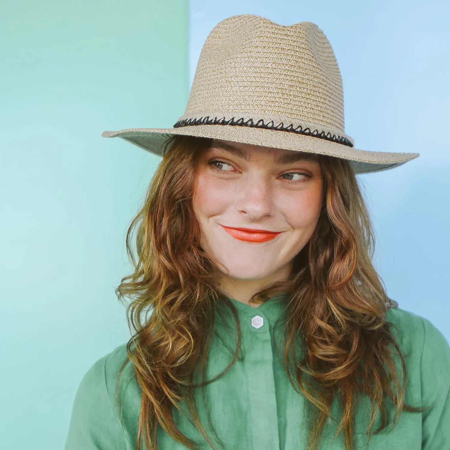 360FIVE Everyday - zonnehoed Sharon Fedora - Natural