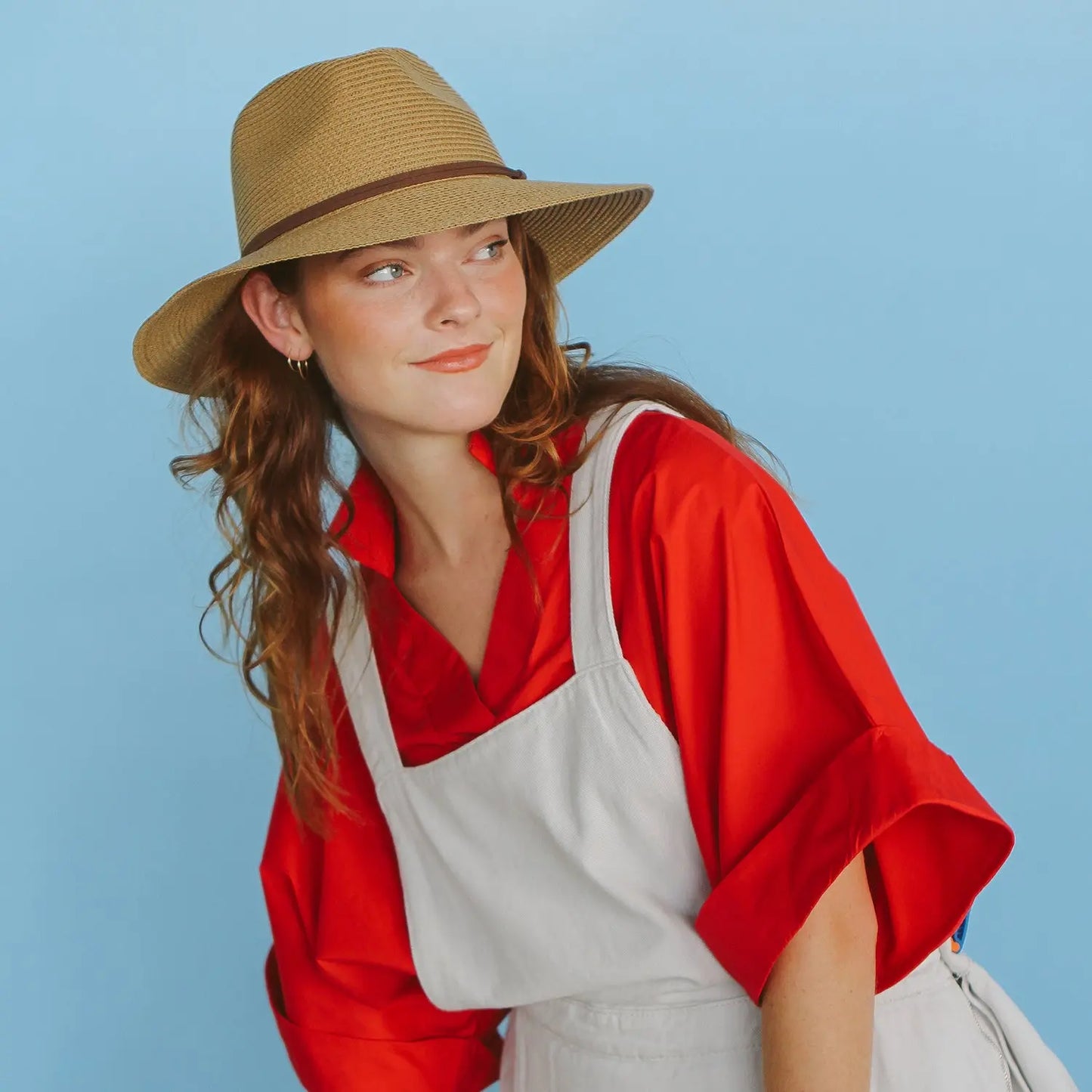 360FIVE Everyday - zonnehoed Jessie Fedora - Caramel