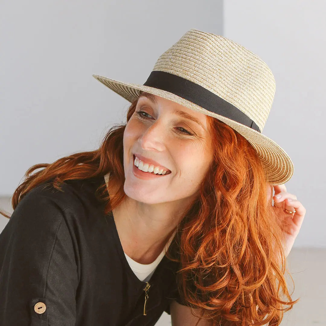 House of Ord - zonnehoed Pana-Mate Fedora - Natural