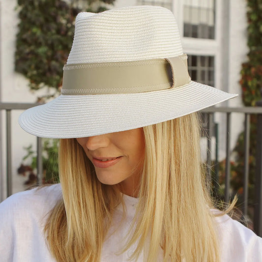 House of Ord - zonnehoed Harper Fedora - Ivory