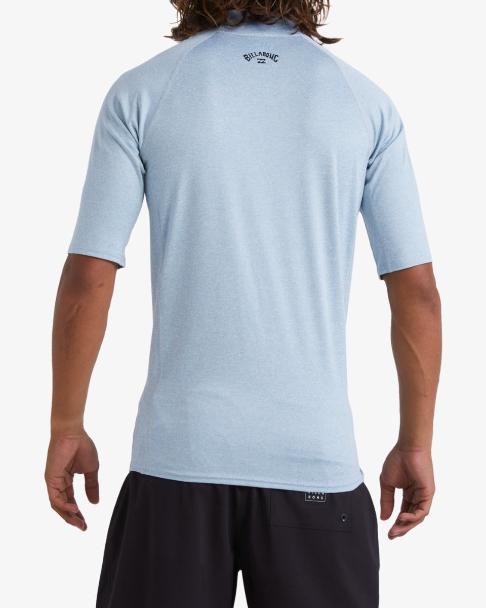 Billabong - UV-surf T-shirt voor heren - Arch Wave - Korte mouw - UPF50+ - Smoke Blue Heather