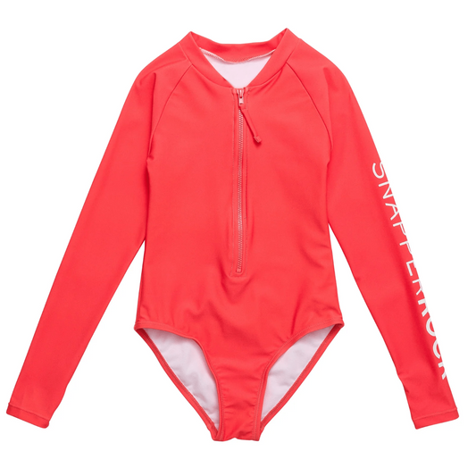 Snapper Rock - UV-badpak voor meisjes - Lange mouw - UPF50+ - Watermelon - Rood
