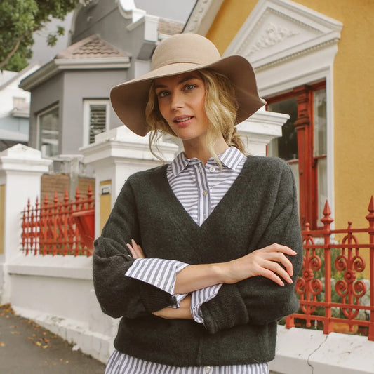 House of Ord | Dames Zonnehoed Zoe Capeline - biscuit