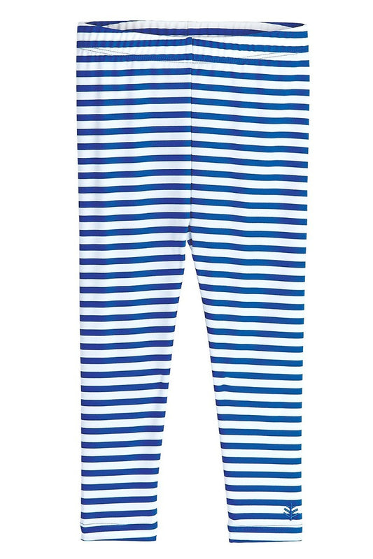 Coolibar - UV-stretch zwembroek voor baby's - blauw-wit gestreept
