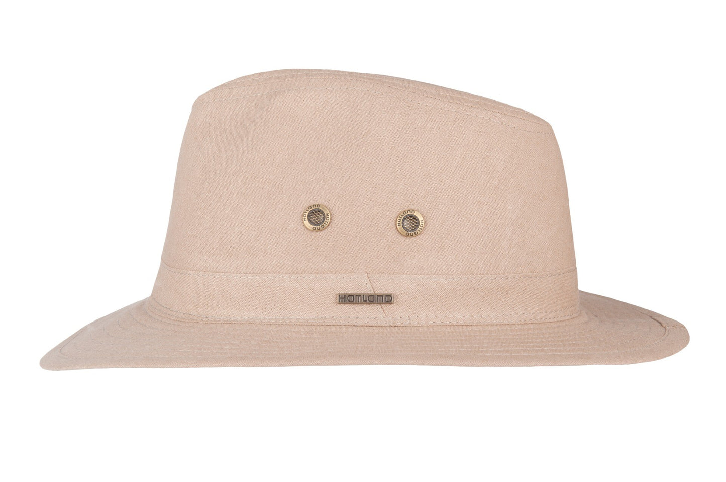Hatland - UV Fedora hoed voor heren - Yannick - Khaki