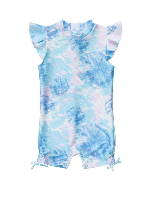 Snapper Rock - UV pak voor meisjes - Flutter mouw - Sky Dye