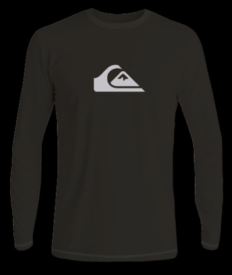 Quiksilver - UV-Zwemshirt met lange mouwen voor mannen - Solid - Zwart
