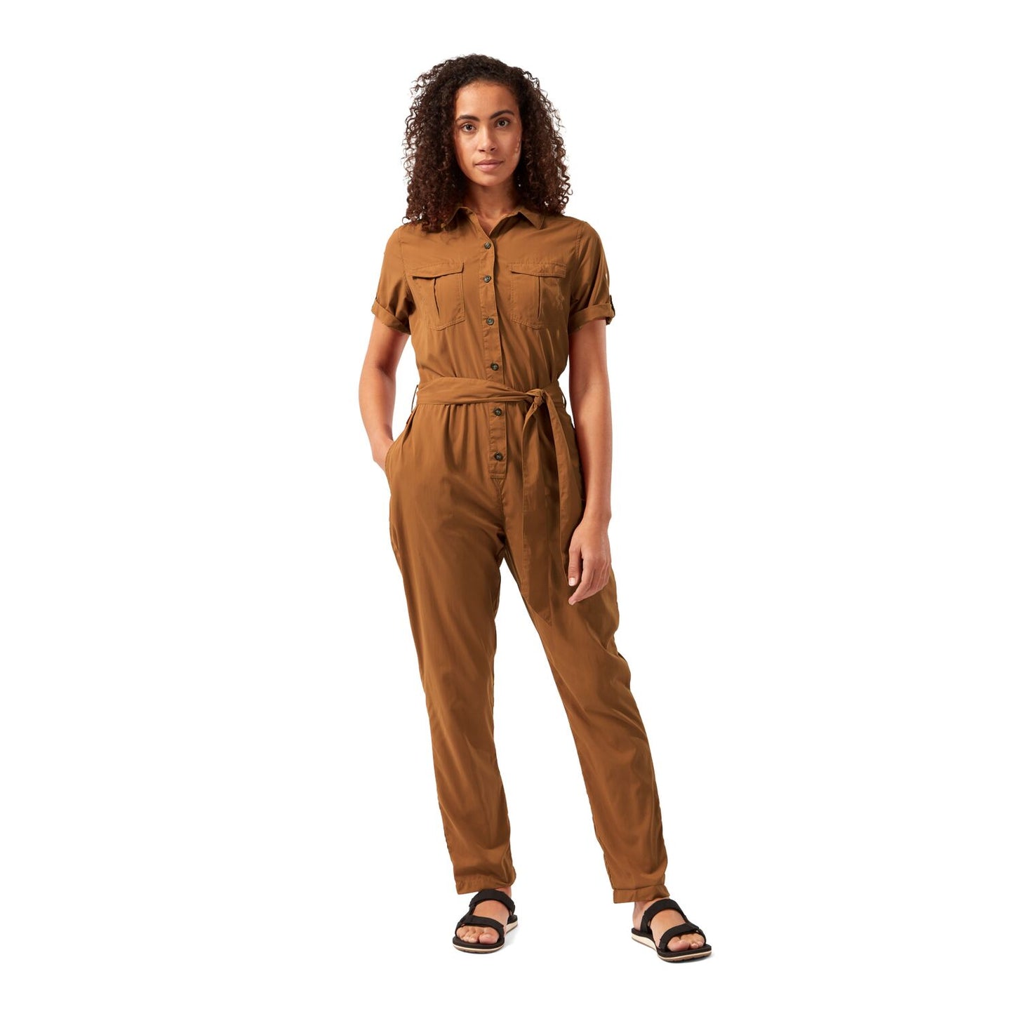 Craghoppers - UV Jumpsuit voor dames - NosiLife Rania - Oranjebruin