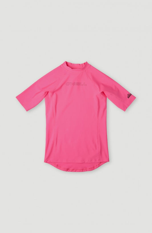 O'Neill - UV-Zwemshirt met korte mouwen voor meisjes - UPF50+ - Skins - Rosa Shocking