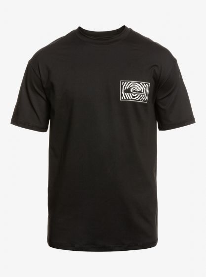 Quiksilver - UV Surf T-shirt voor mannen - Mix Session Korte mouw - UPF50 - Zwart