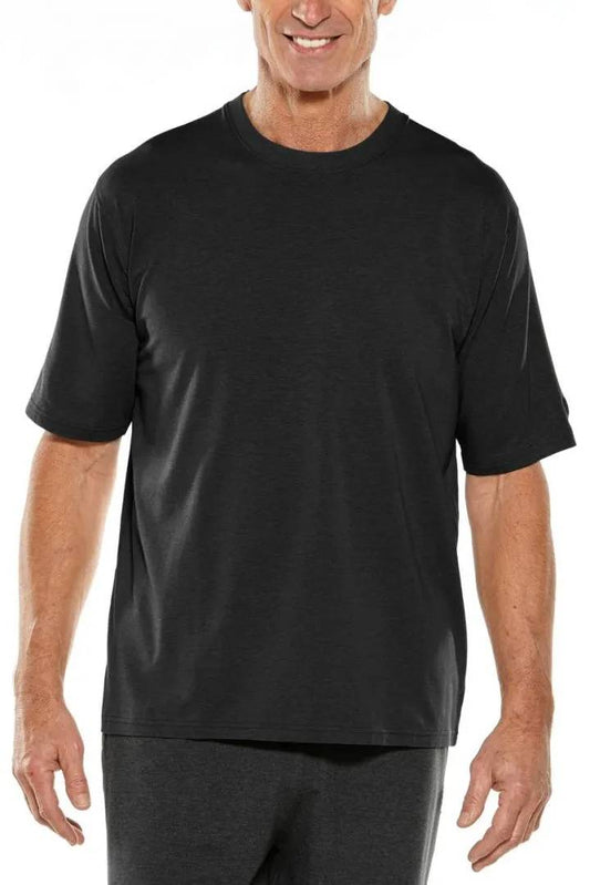 Coolibar - UV-shirt voor heren - Korte mouw - Morada Everyday - Effen - Zwart