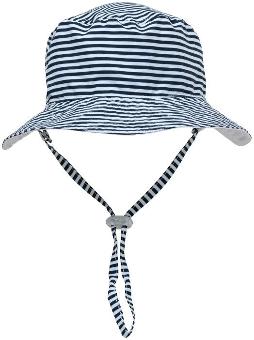 Snapper Rock - UV Bucket hoed voor kids - Tweezijdig - Wit/Donkerblauw