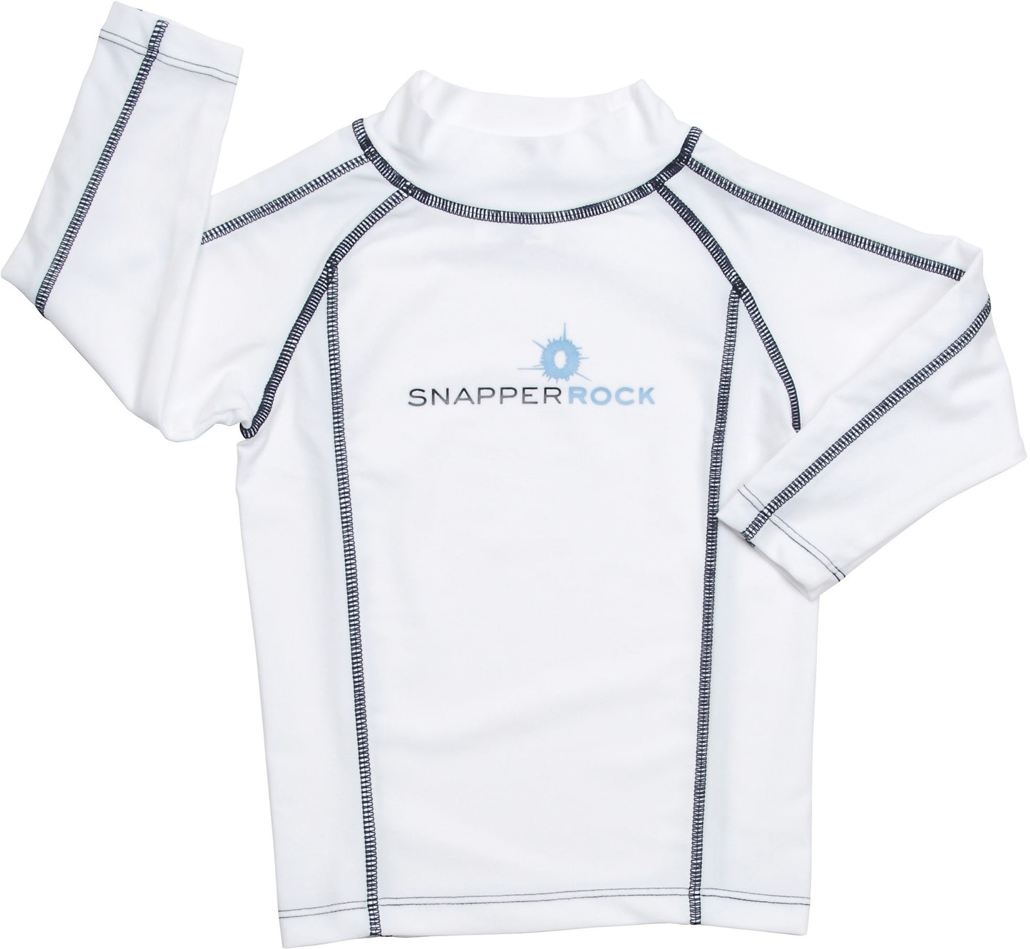 Snapper Rock - UV-beschermend zwemshirt met lange mouwen voor kinderen - wit blauw