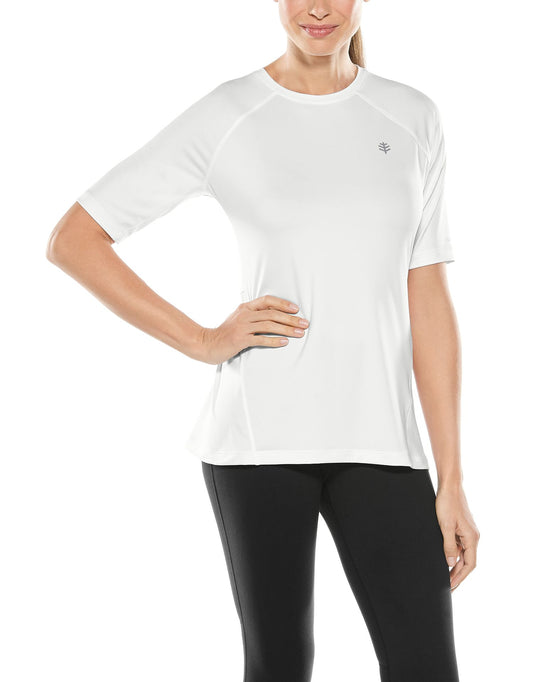Coolibar - UV sportshirt voor dames - Devi Fitness - Wit