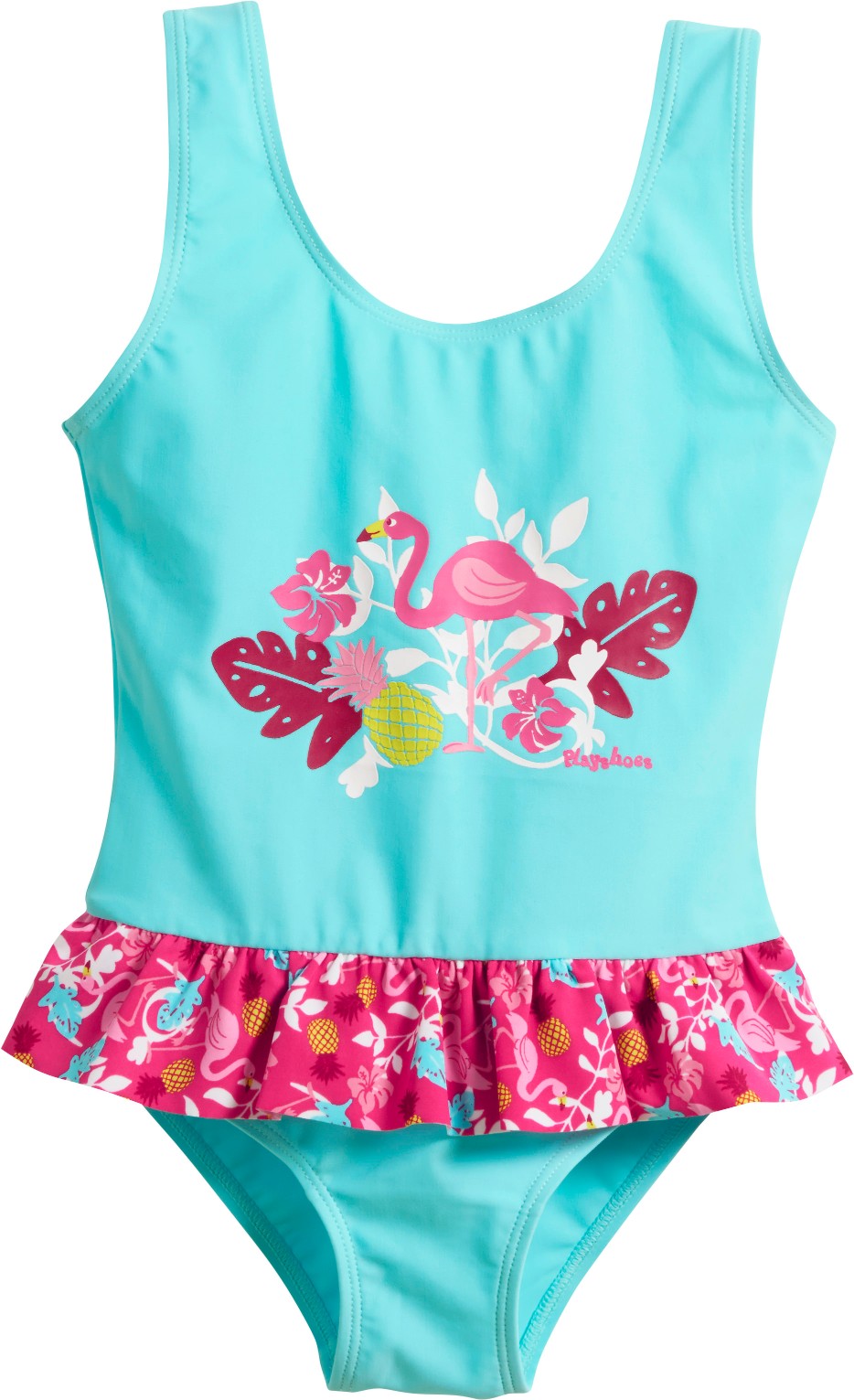 Playshoes - UV-badpak voor meisjes - Flamingo - Aquablauw / roze