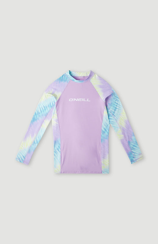 O'Neill - UV-Zwemshirt met lange mouwen voor meisjes - UPF50+ - Printed Skin - Blue Tie Dye