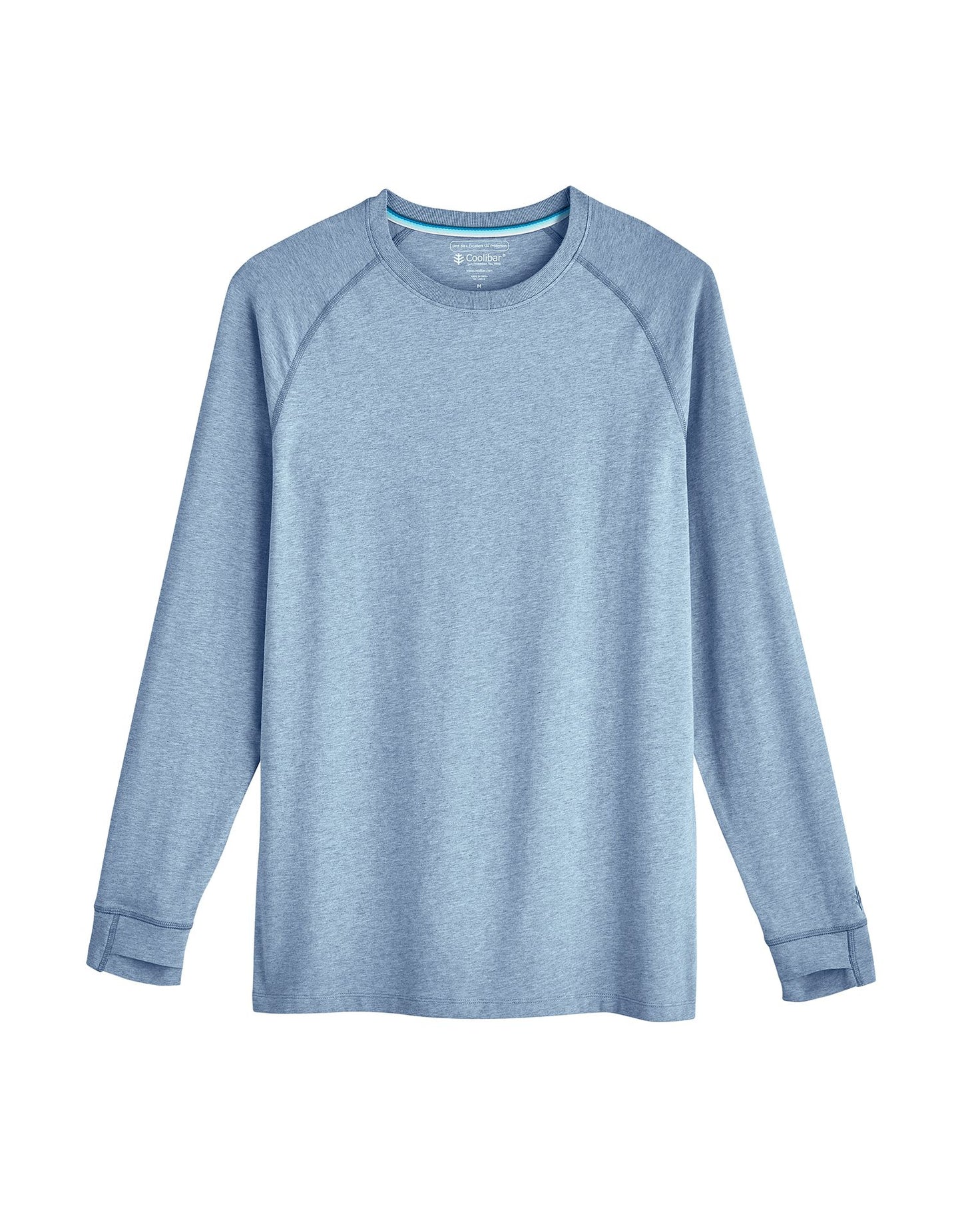 Coolibar - UV Shirt voor heren - Longsleeve - LumaLeo - Lichtblauw